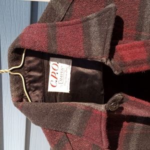 Vintage 60 70 s wool shirt Campus C.P.O. flannel plaid